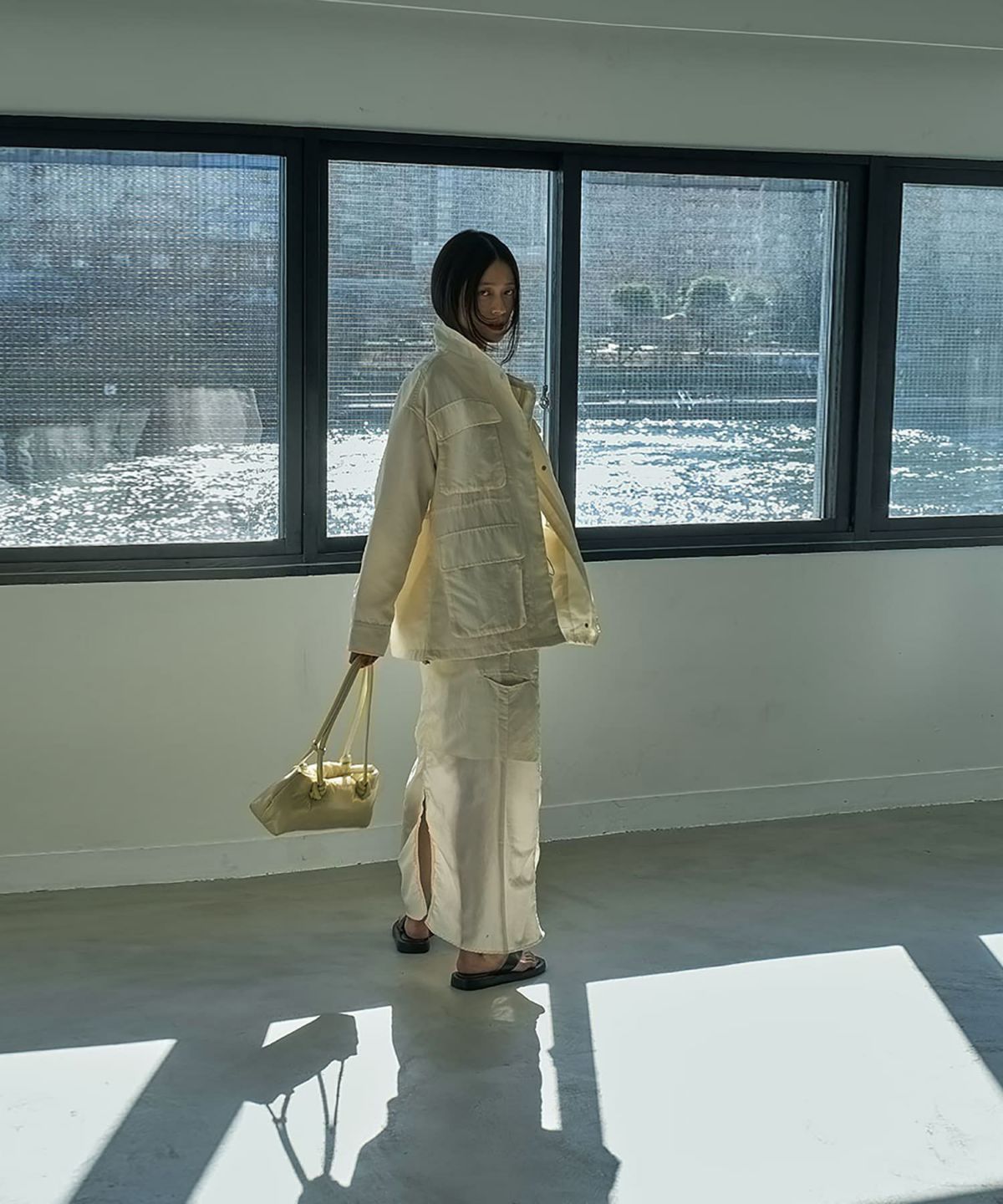 着用イメージ 164cm OFFWHITE