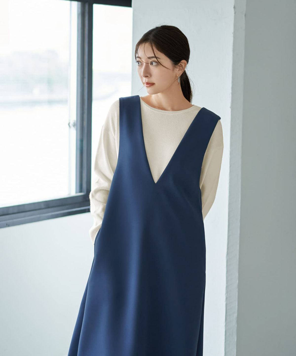 着用イメージ 166cm ブルー 02サイズ