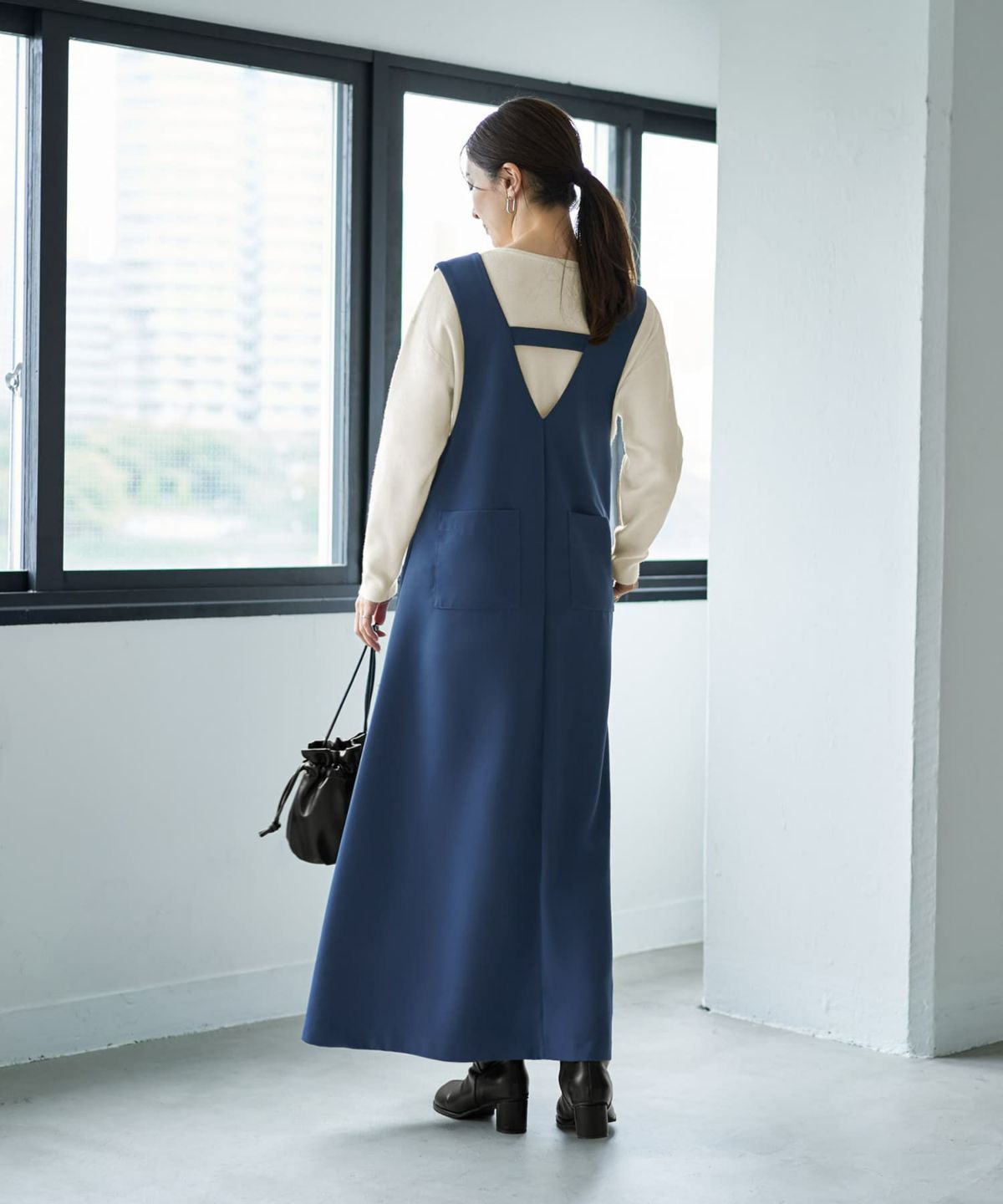 着用イメージ 166cm ブルー 02サイズ