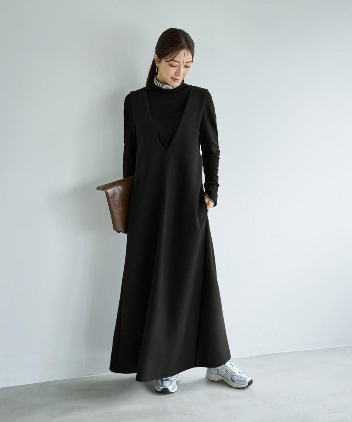 着用イメージ 166cm ブラック 02サイズ