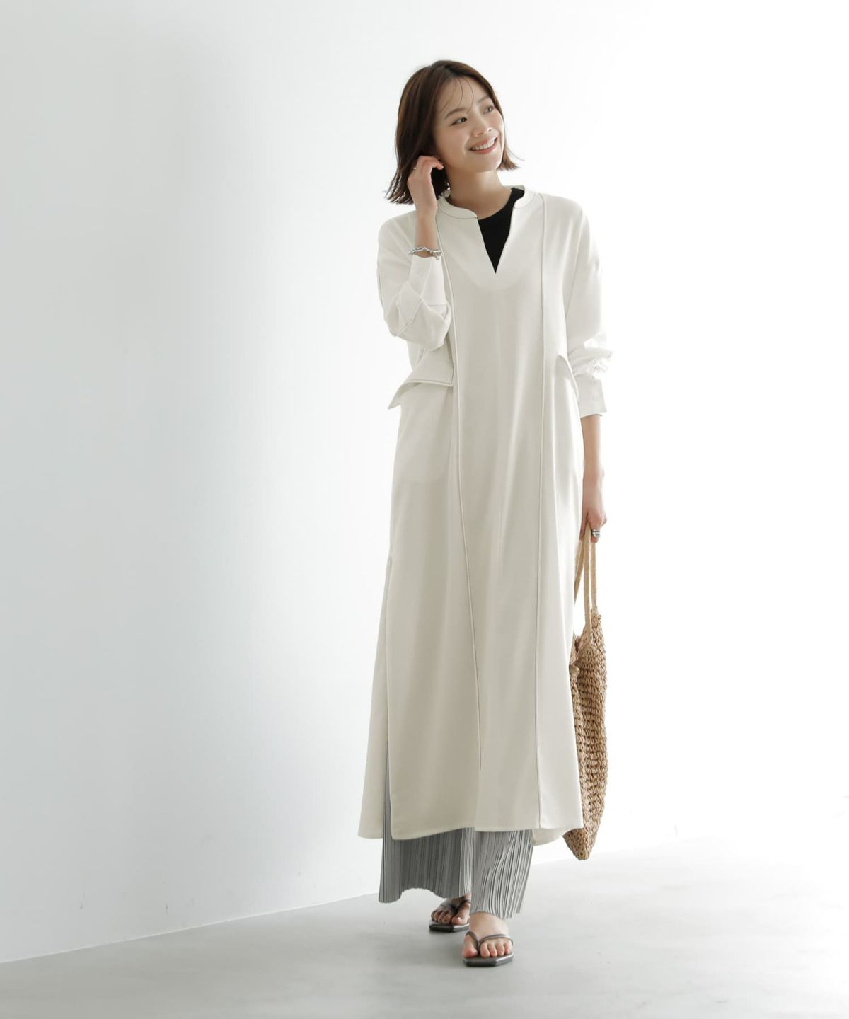 着用イメージ 167cm 02サイズ　ホワイト