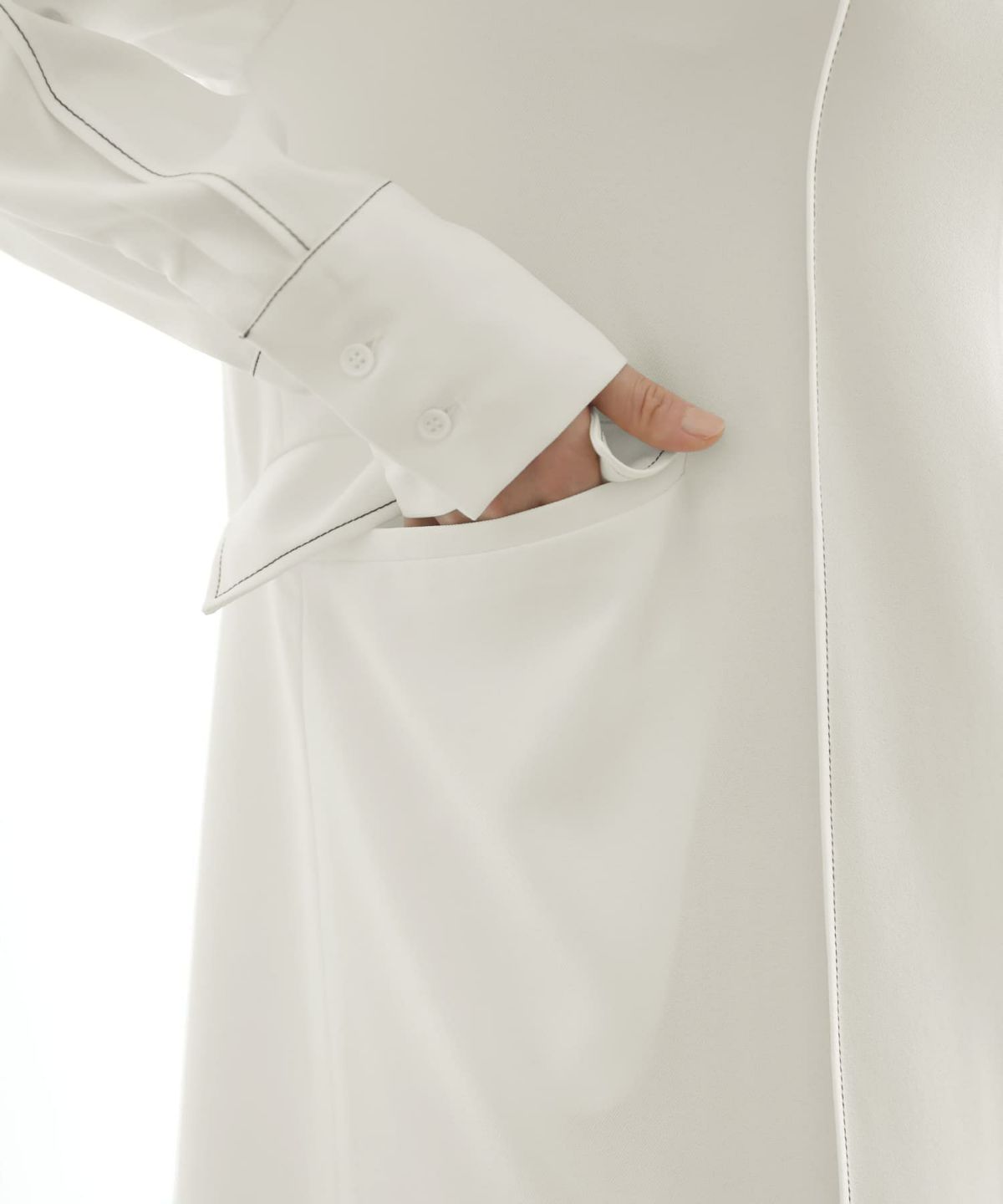 着用イメージ 167cm 02サイズ　ホワイト