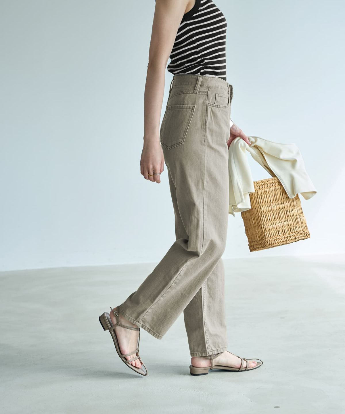 着用イメージ 166cm Sサイズ　カーキ