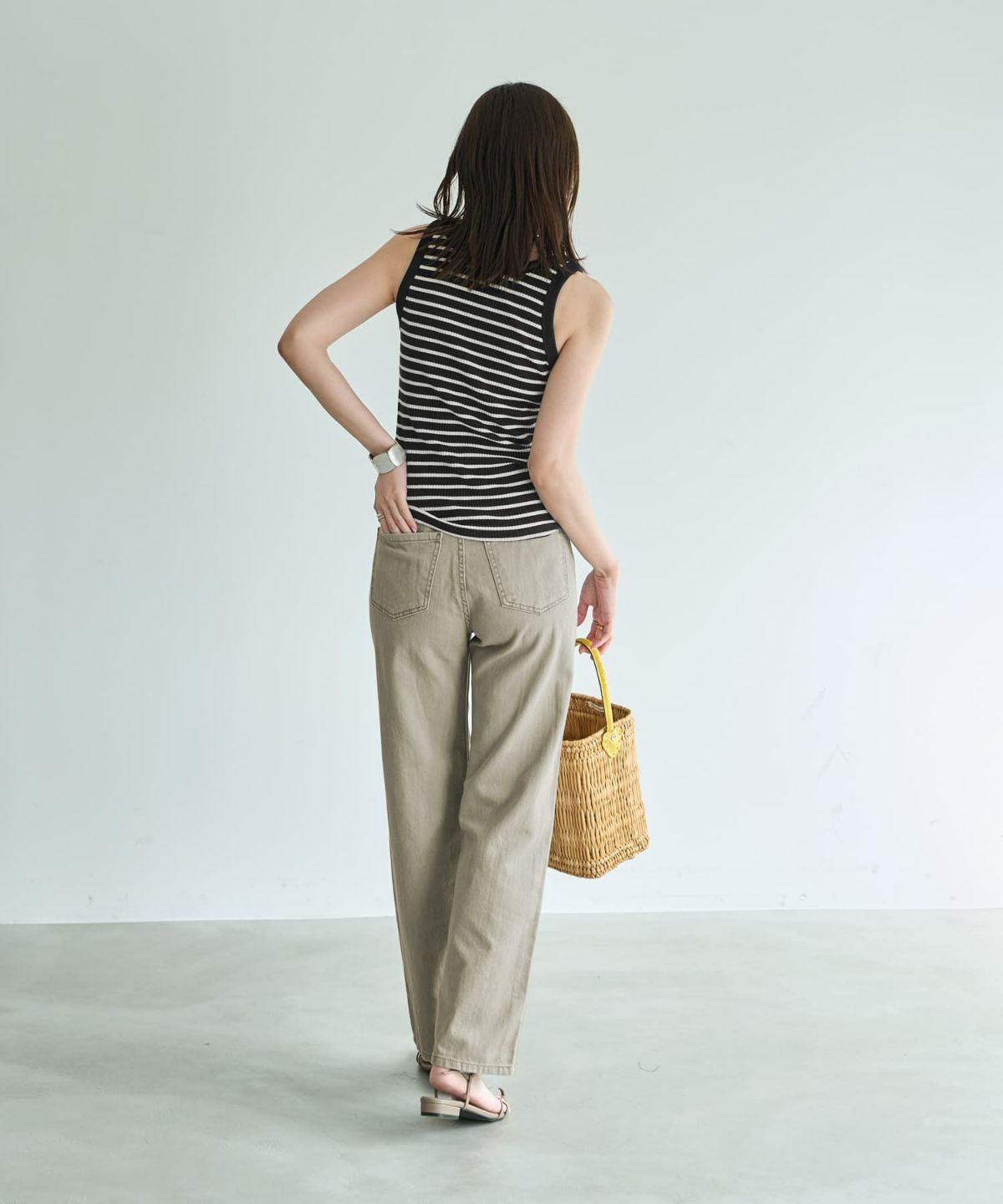 着用イメージ 166cm Sサイズ　カーキ