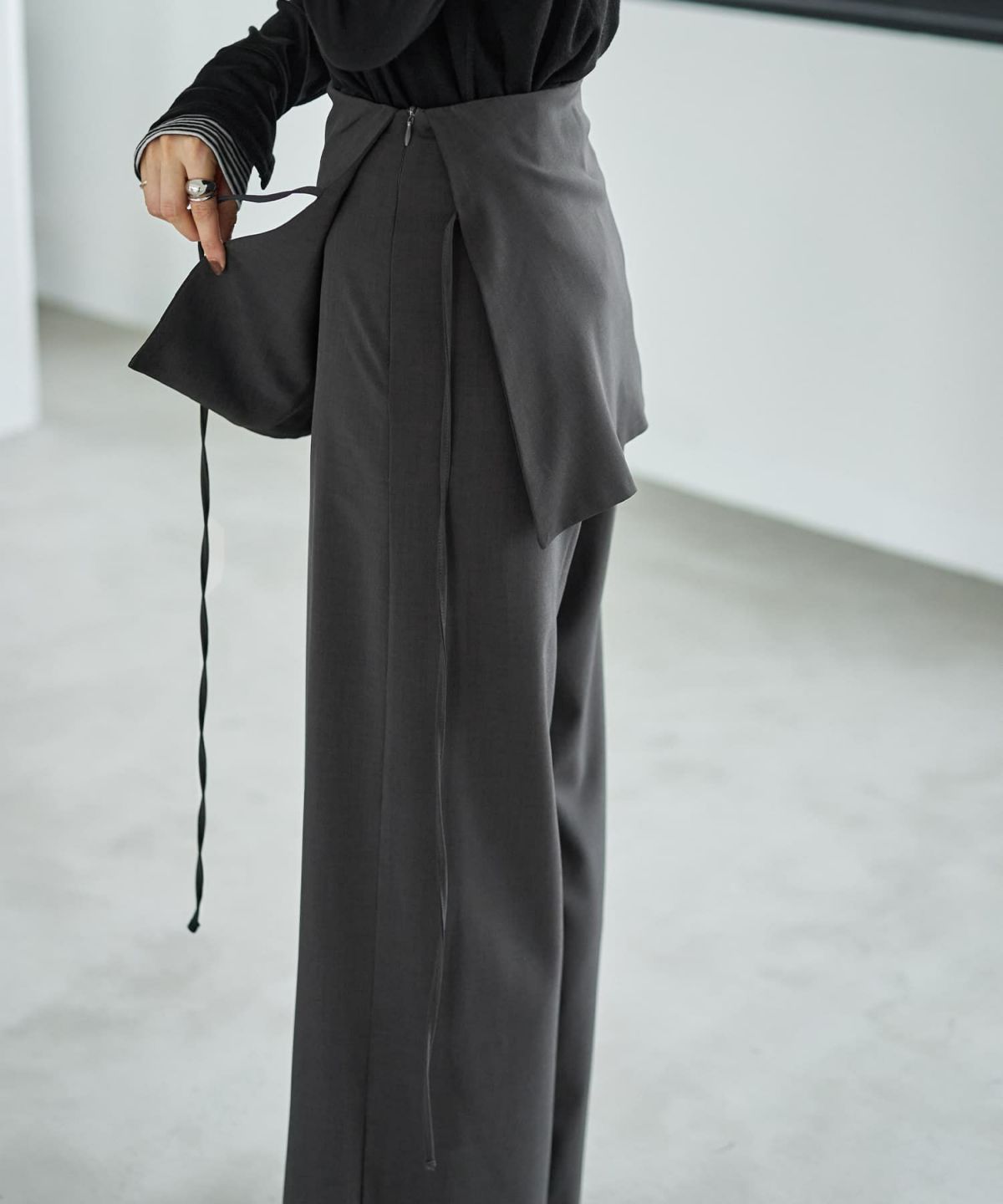 着用イメージ 166cm チャコール Sサイズ