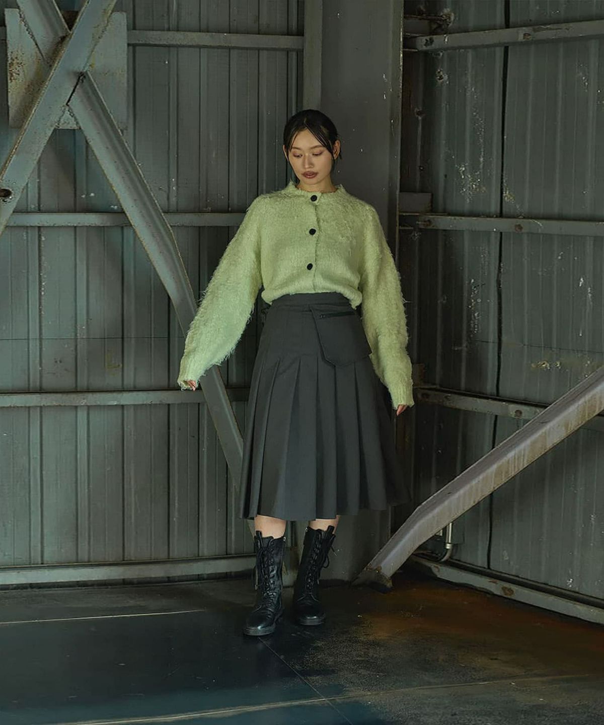 着用イメージ　165cm GRAY