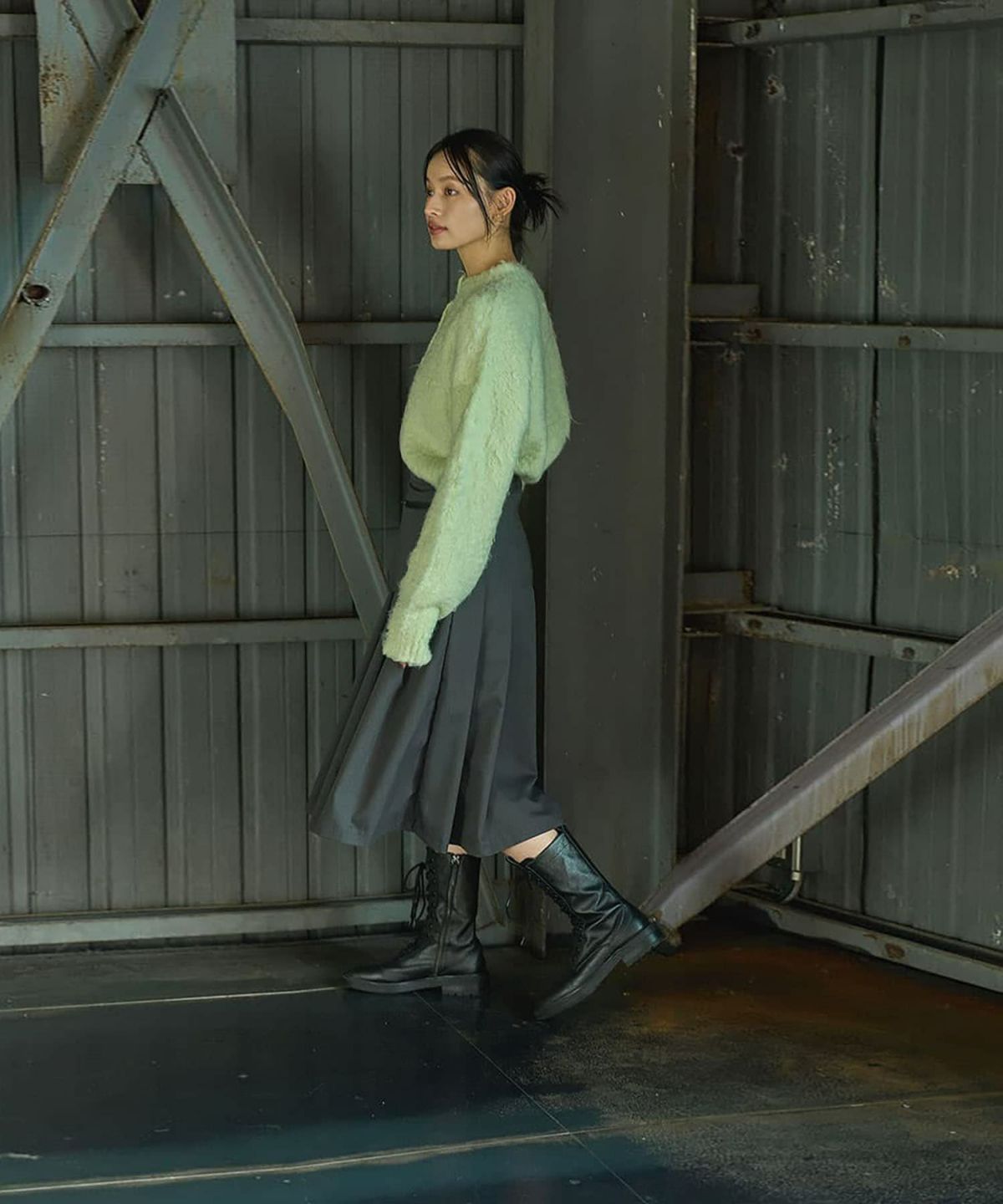 着用イメージ　165cm GRAY