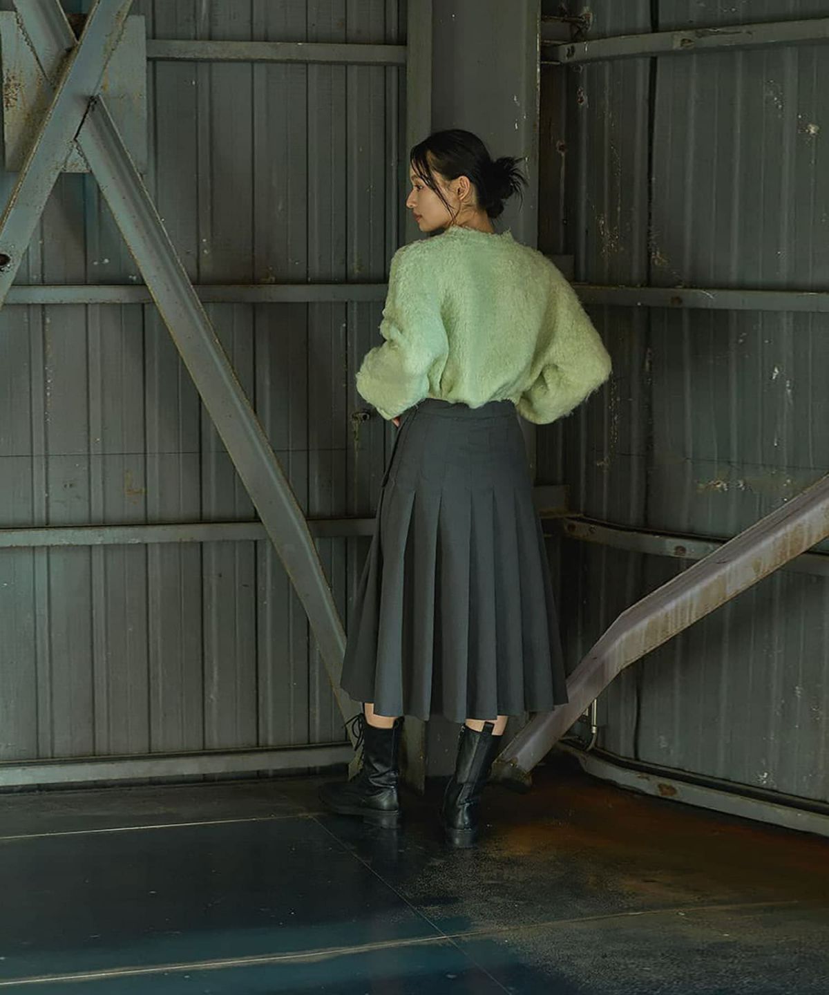 着用イメージ　165cm GRAY