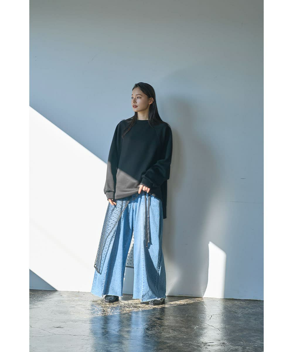 着用イメージ　165cm 　BLACK