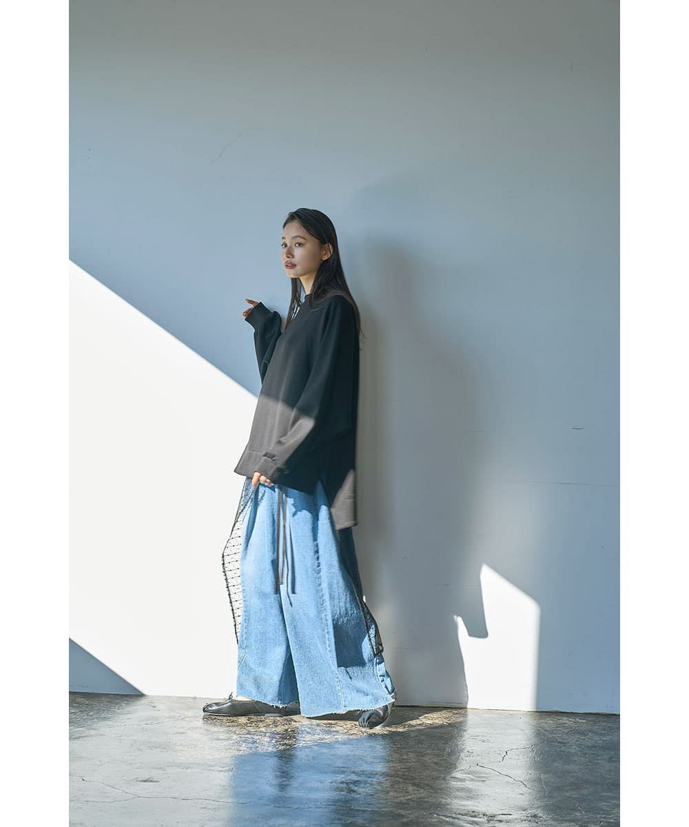 着用イメージ　165cm 　BLACK