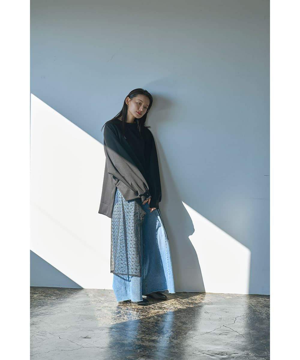 着用イメージ　165cm 　BLACK