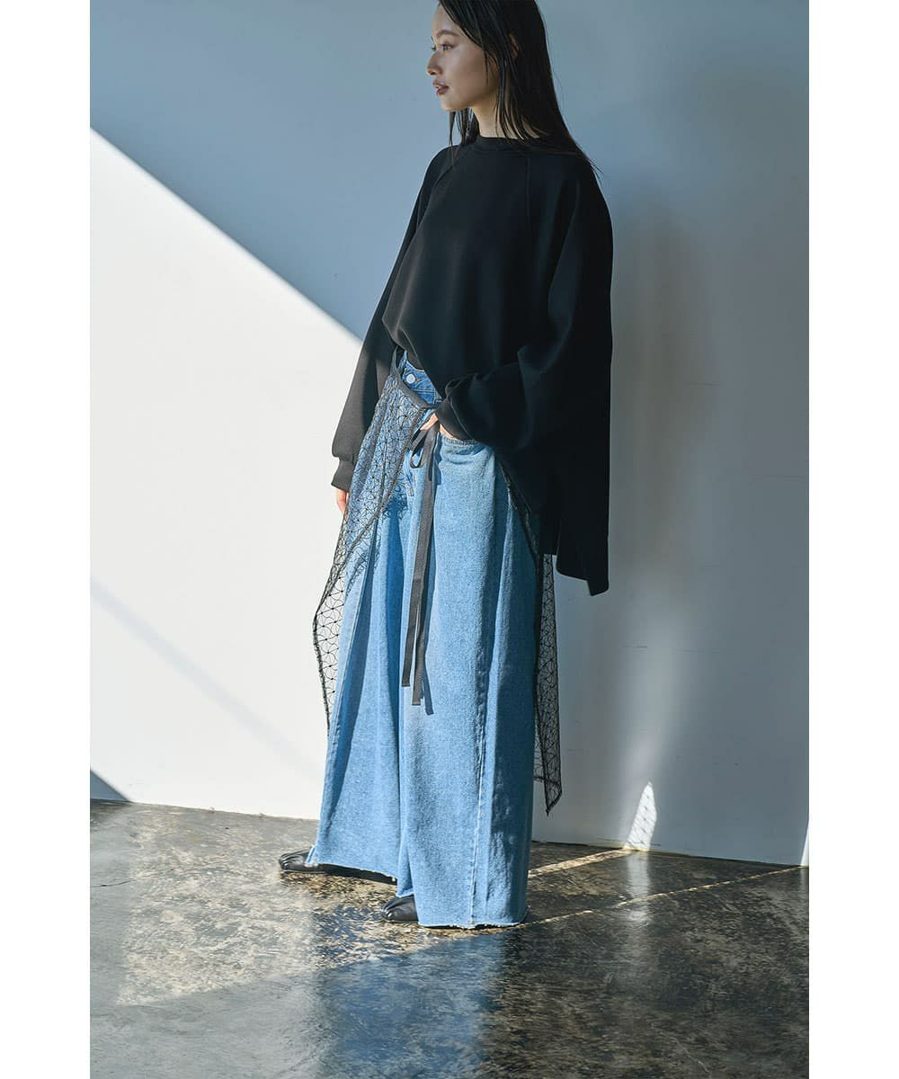 着用イメージ　165cm 　BLACK