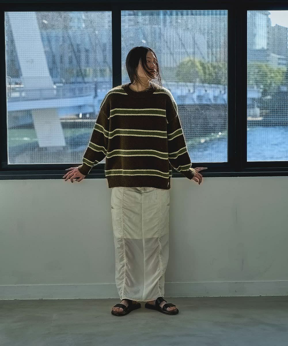 着用イメージ　164cm BROWN