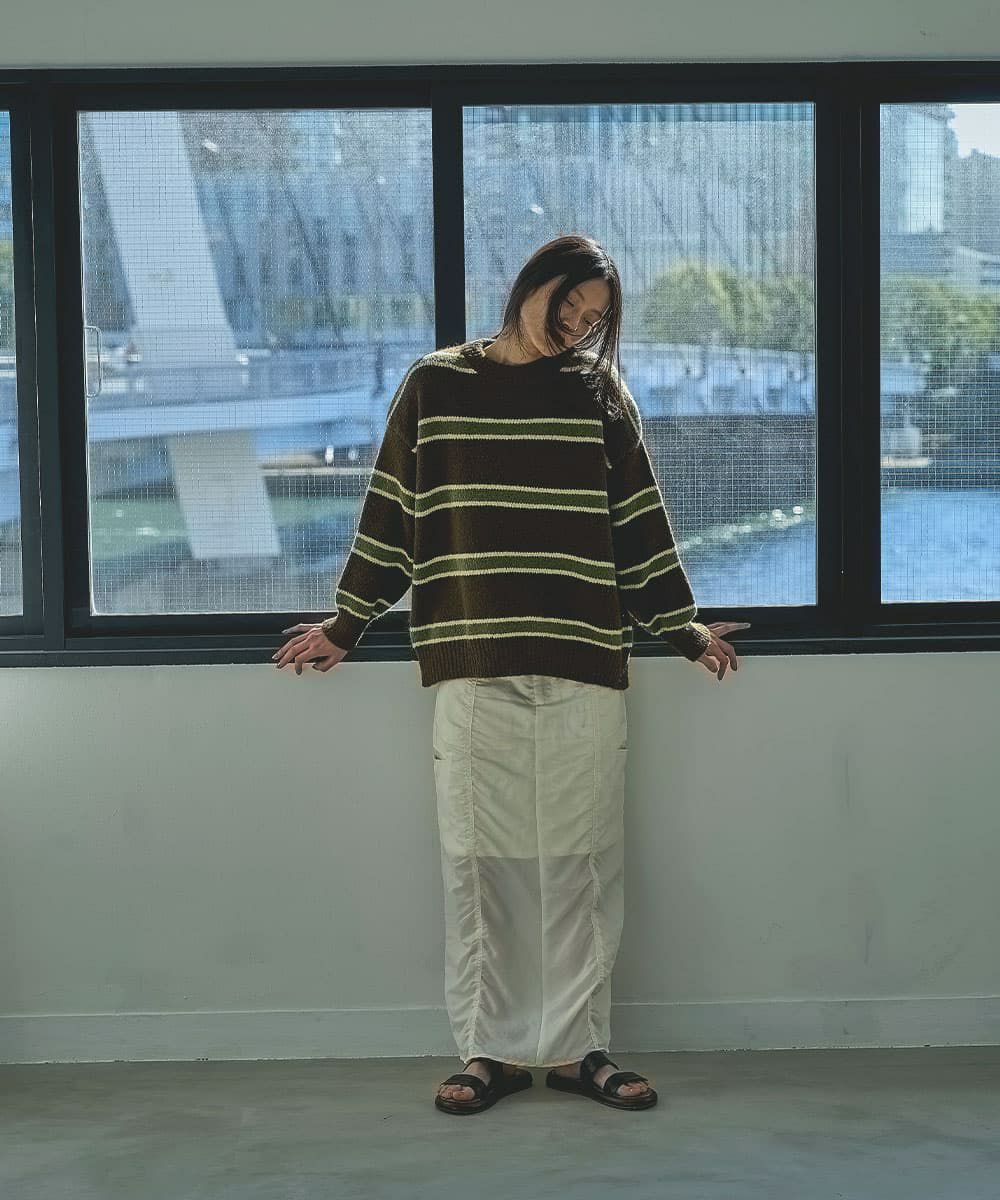 着用イメージ　164cm BROWN
