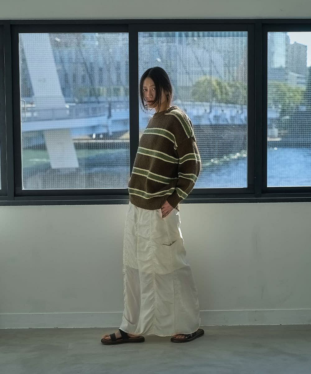 着用イメージ　164cm BROWN