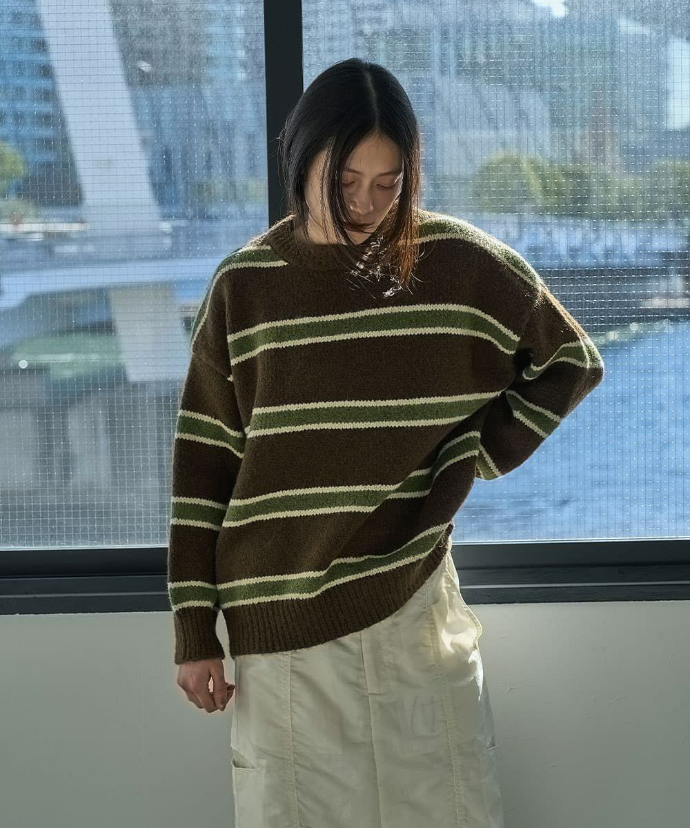 着用イメージ　164cm BROWN