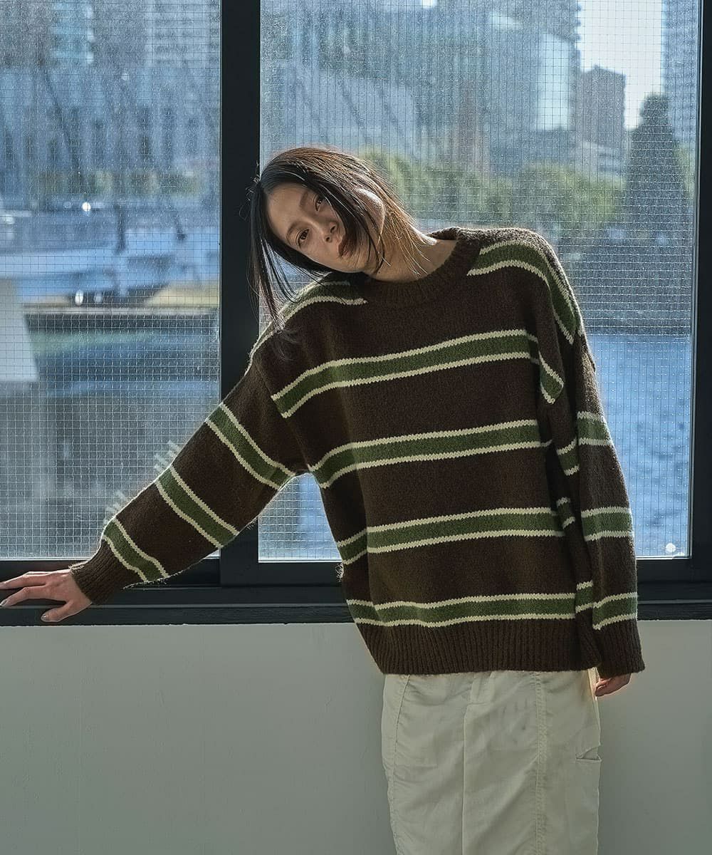 着用イメージ　164cm BROWN