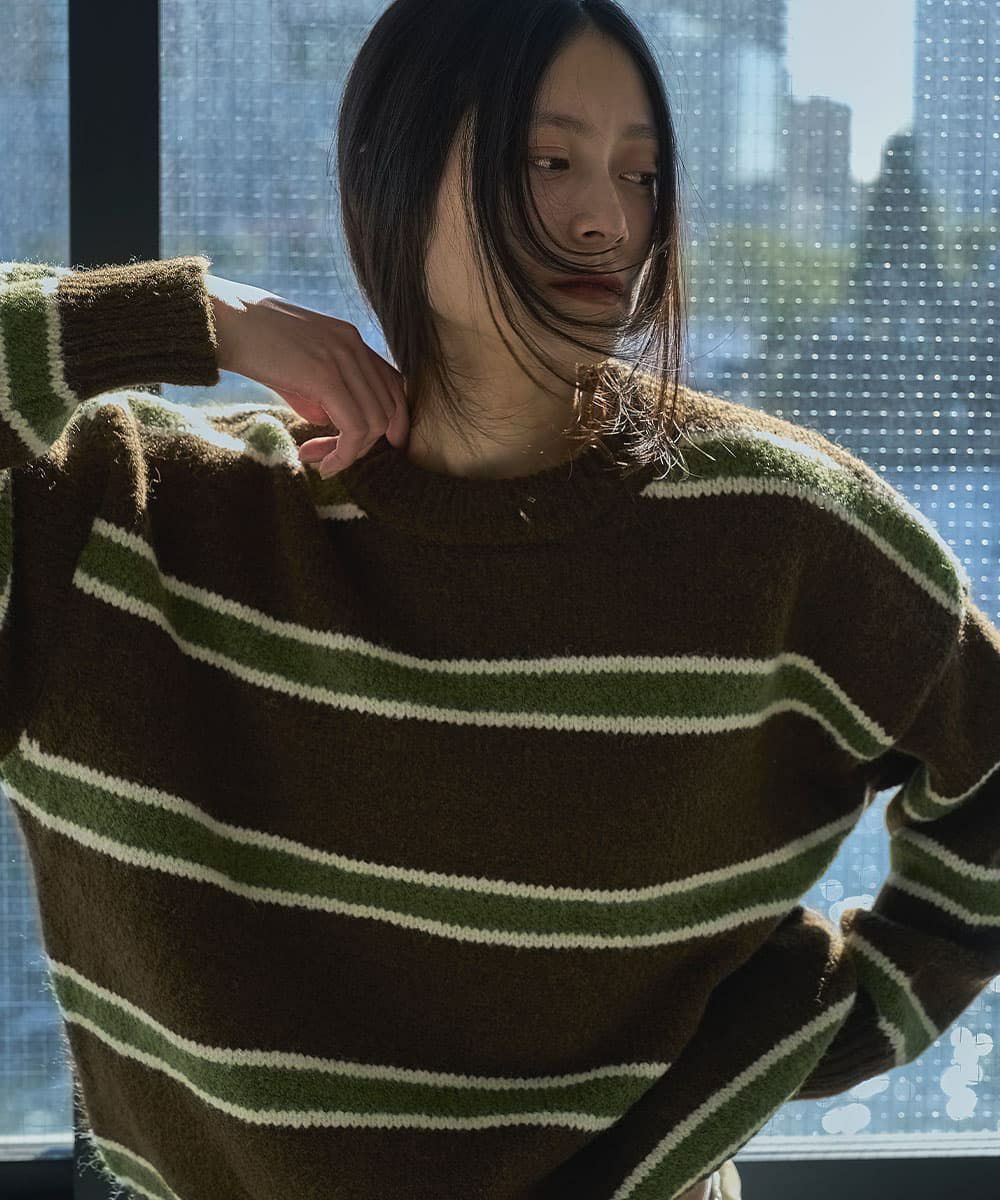 着用イメージ　164cm BROWN
