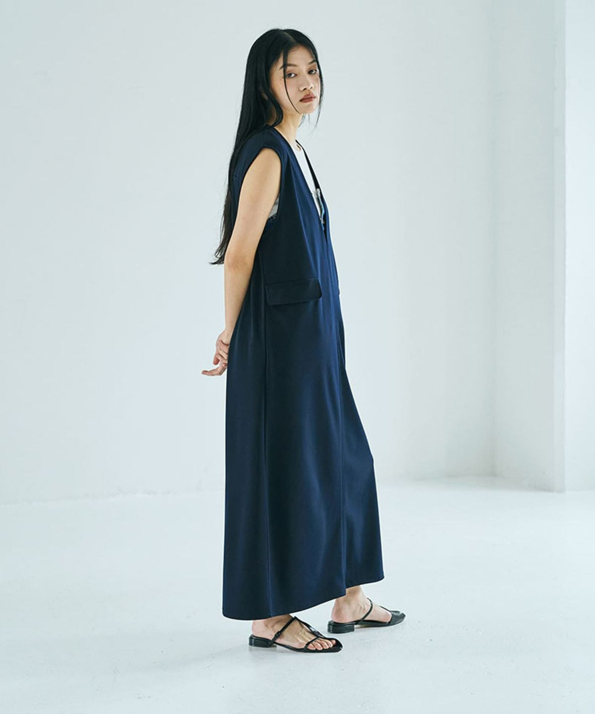 着用イメージ 168cm(Tsize) NAVY