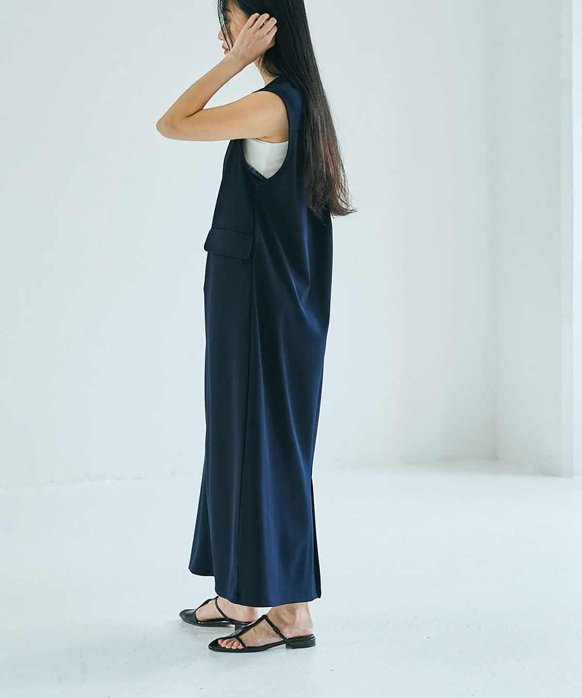 着用イメージ 168cm(Tsize) NAVY