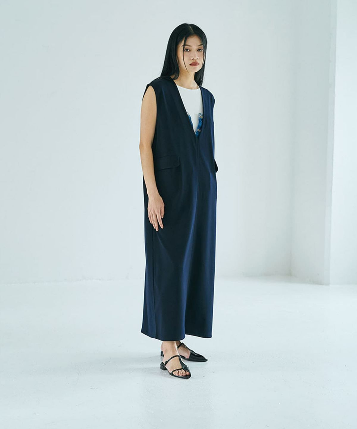 着用イメージ 168cm(Tsize) NAVY