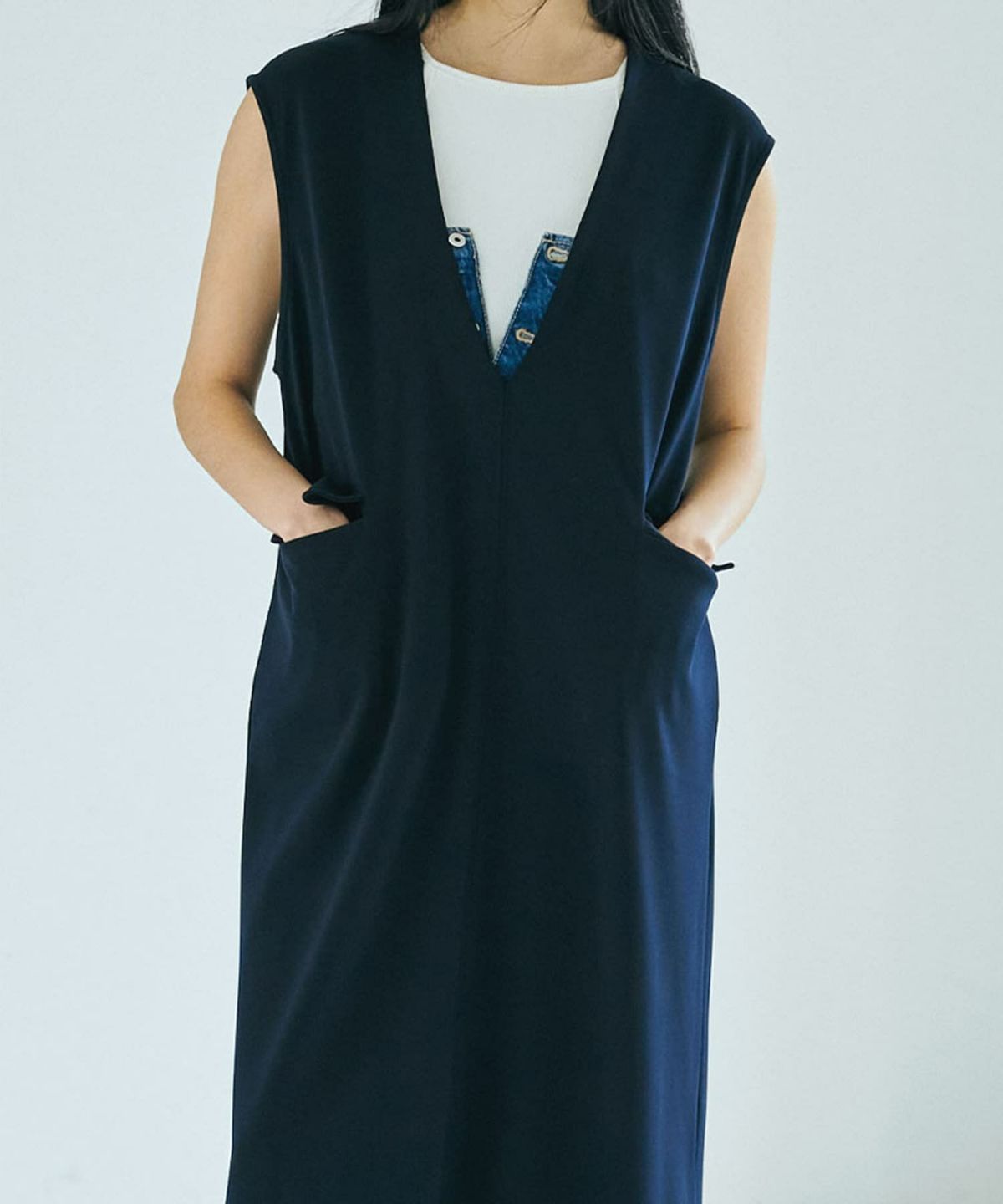 着用イメージ 168cm(Tsize) NAVY