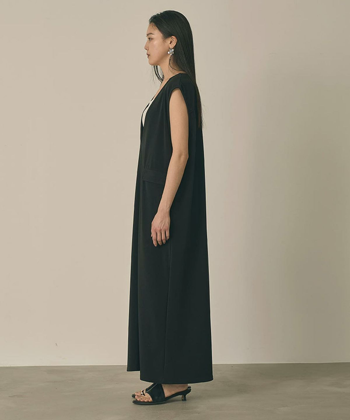 着用イメージ 164cm(Tsize) BLACK