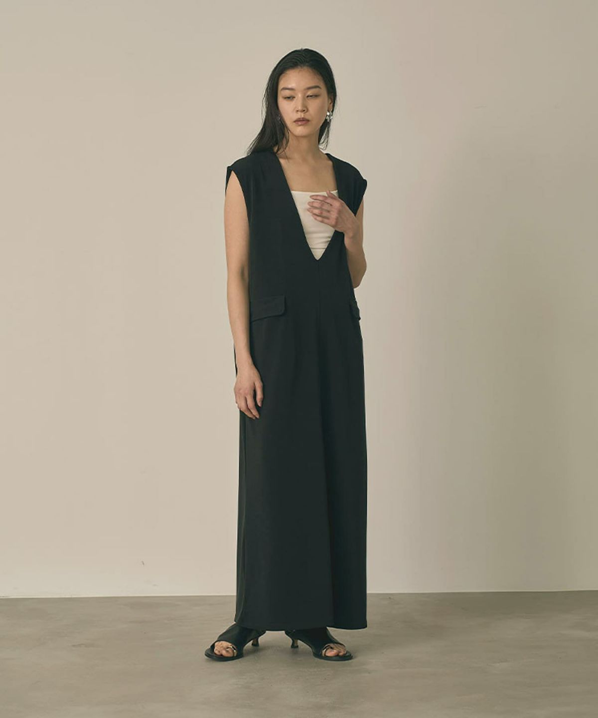 着用イメージ 164cm(Tsize) BLACK