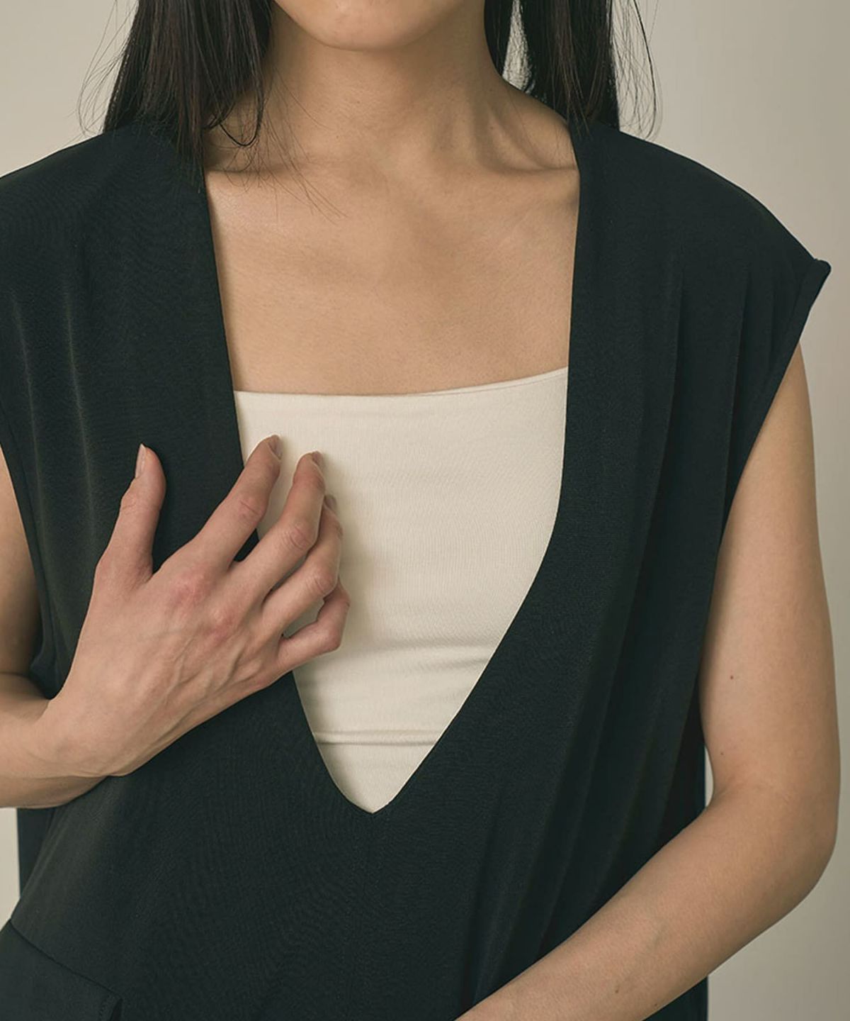 着用イメージ 164cm(Tsize) BLACK