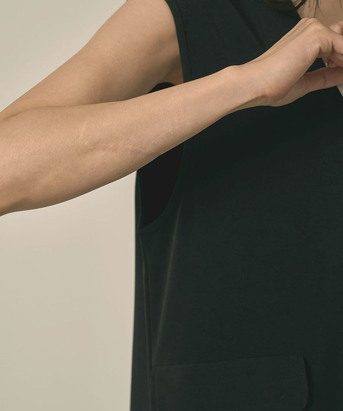 着用イメージ 164cm(Tsize) BLACK