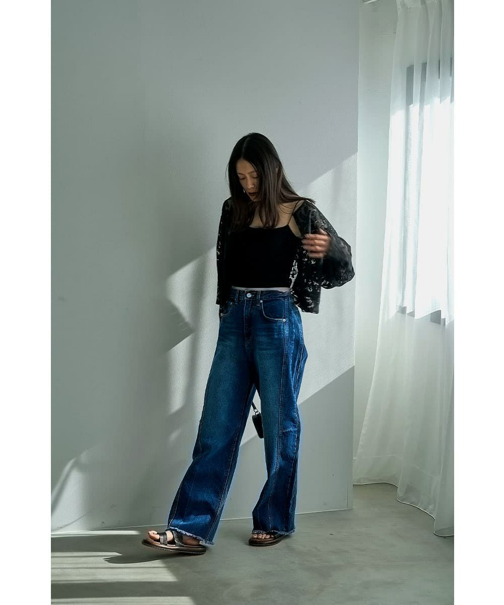 着用イメージ 164cm BLACK