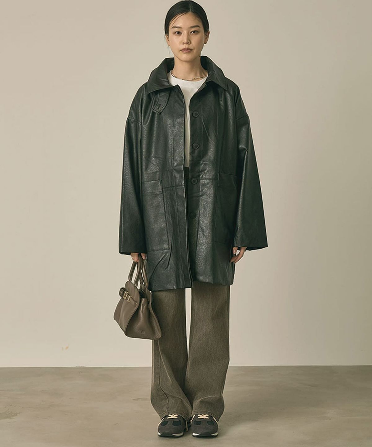 着用イメージ 164cm BLACK