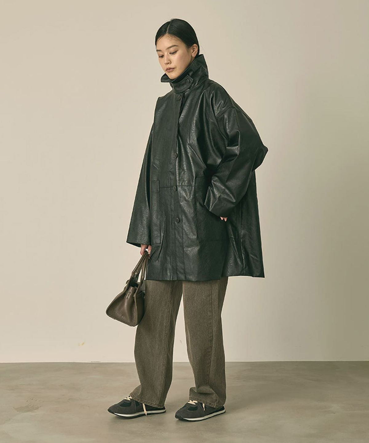 着用イメージ 164cm BLACK