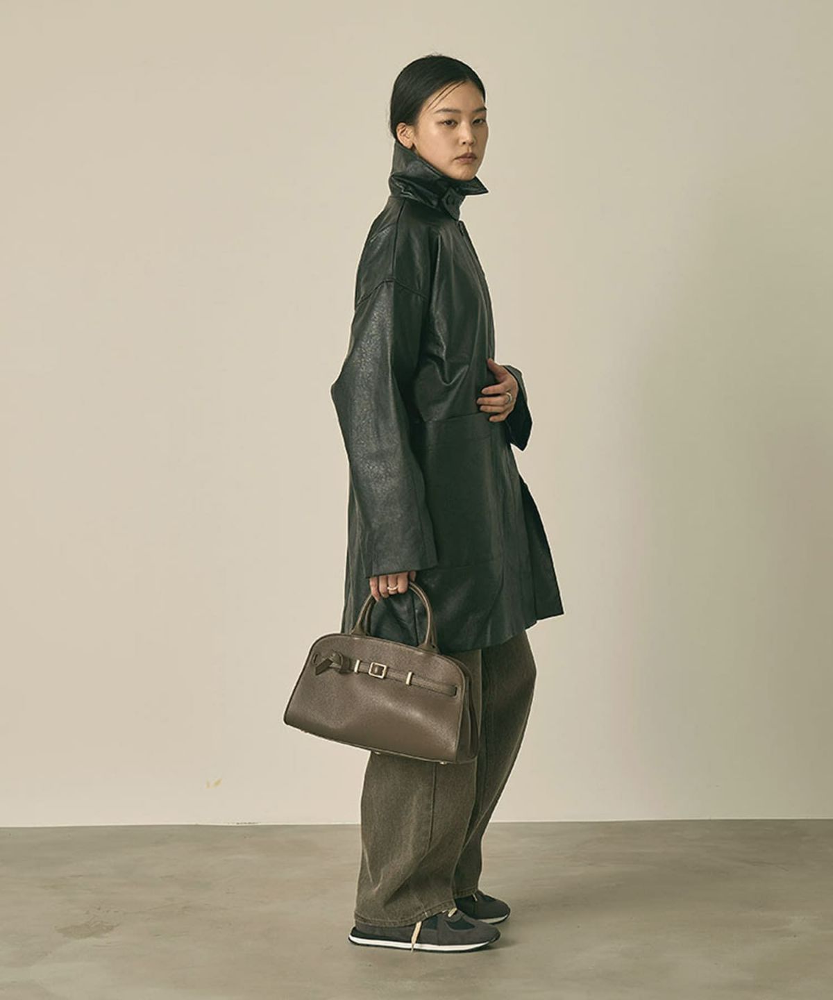 着用イメージ 164cm BLACK