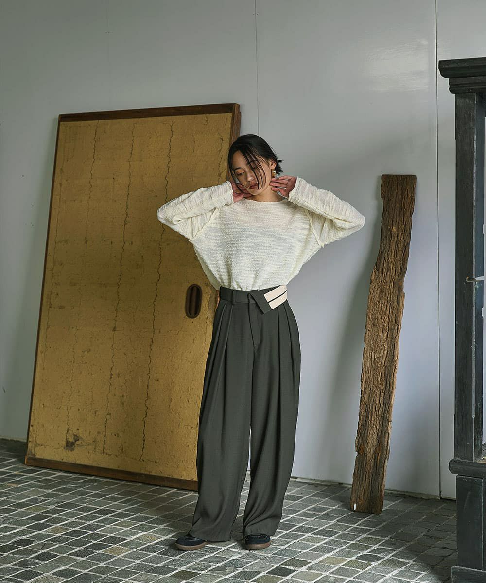 着用イメージ　168cm OFFWHITE