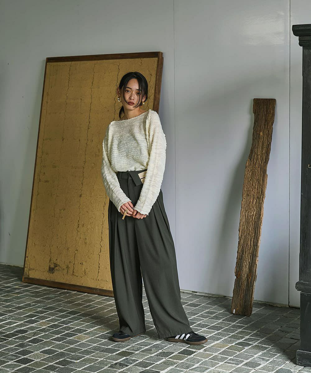 着用イメージ　168cm OFFWHITE