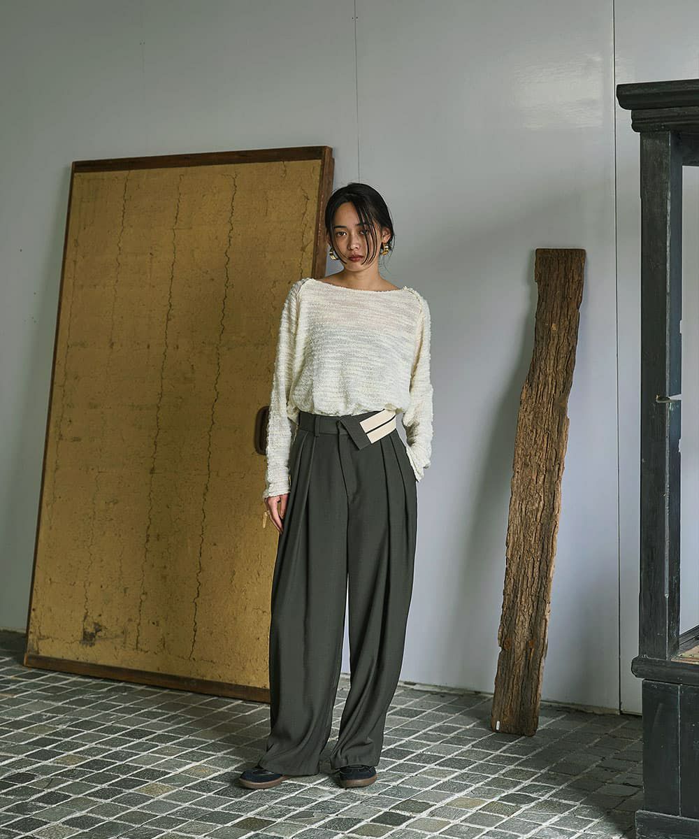 着用イメージ　168cm OFFWHITE