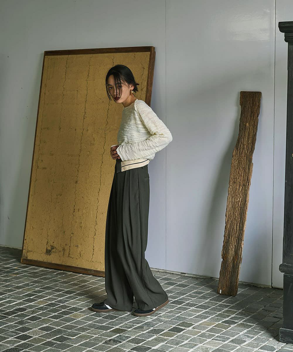 着用イメージ　168cm OFFWHITE