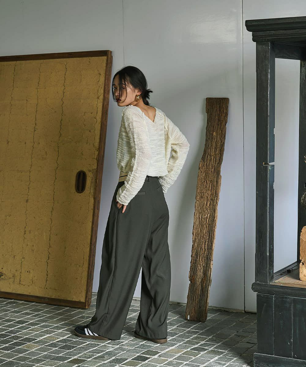 着用イメージ　168cm OFFWHITE