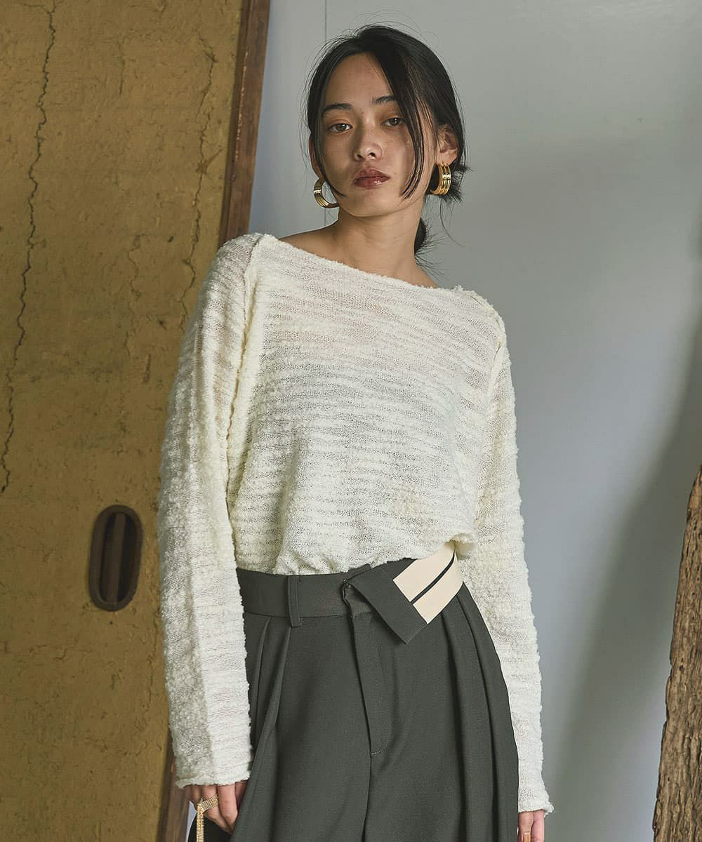 着用イメージ　168cm OFFWHITE