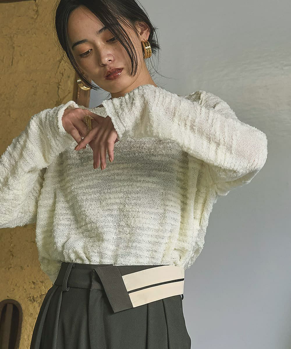 着用イメージ　168cm OFFWHITE