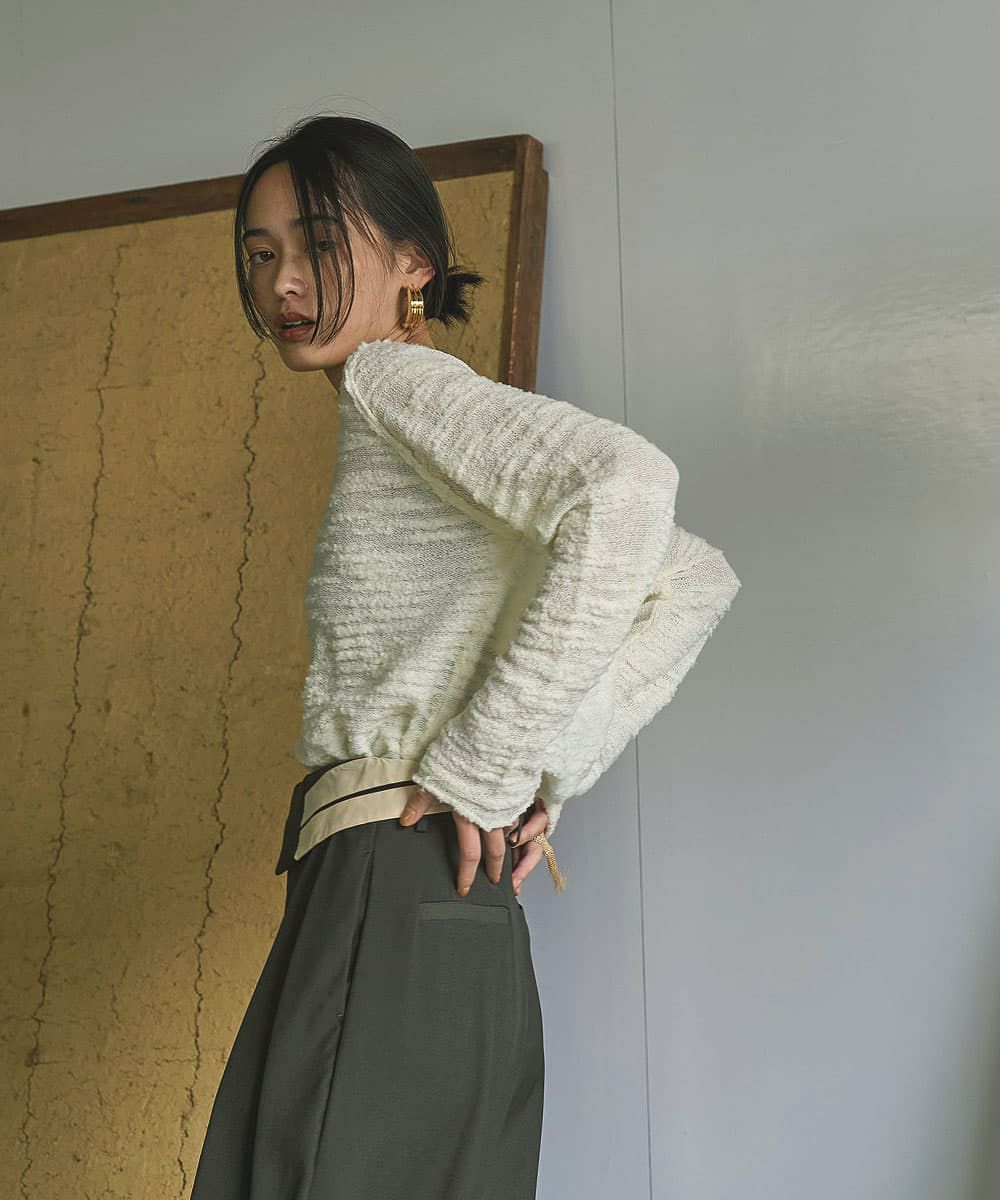 着用イメージ　168cm OFFWHITE