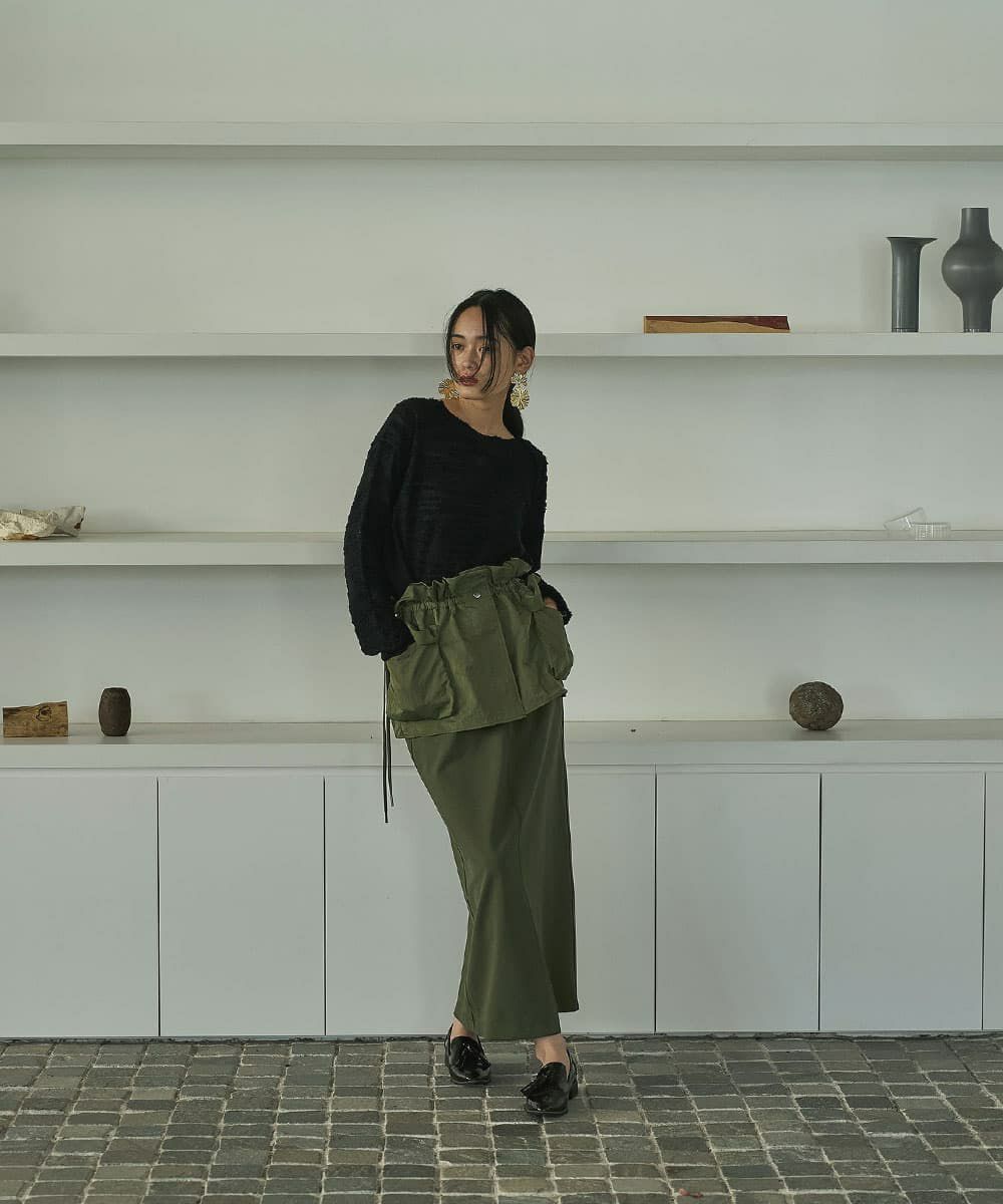 着用イメージ　168cm BLACK