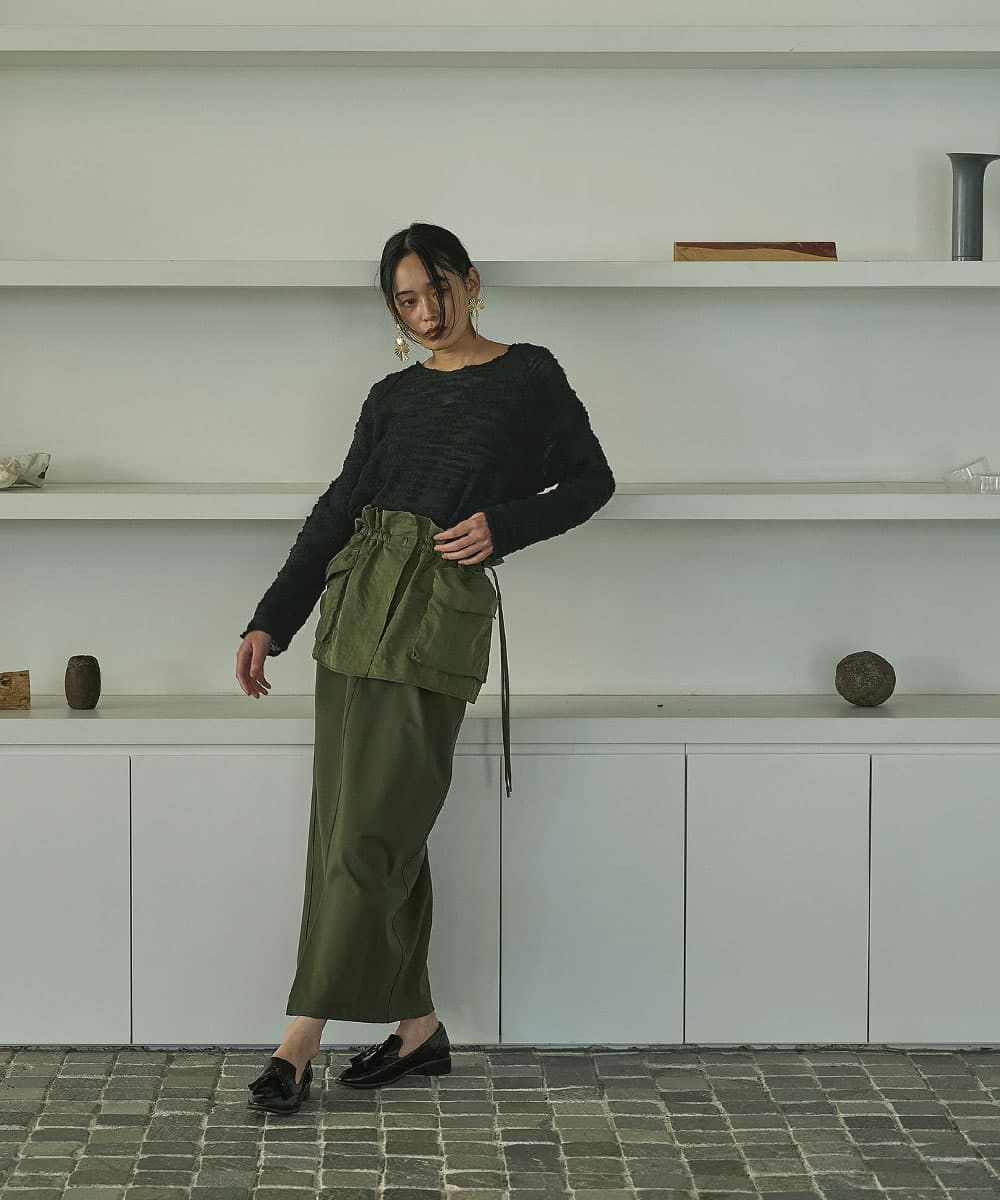 着用イメージ　168cm BLACK