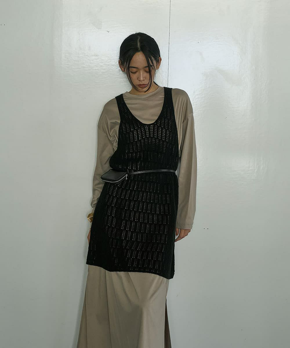 着用イメージ　164cm BLACK