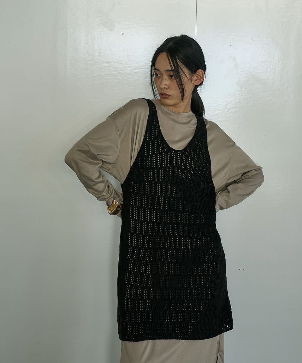 着用イメージ　164cm BLACK