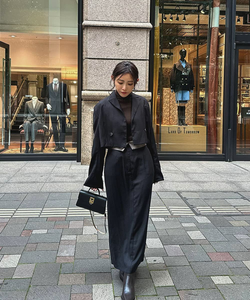 着用イメージ　160cm BLACK