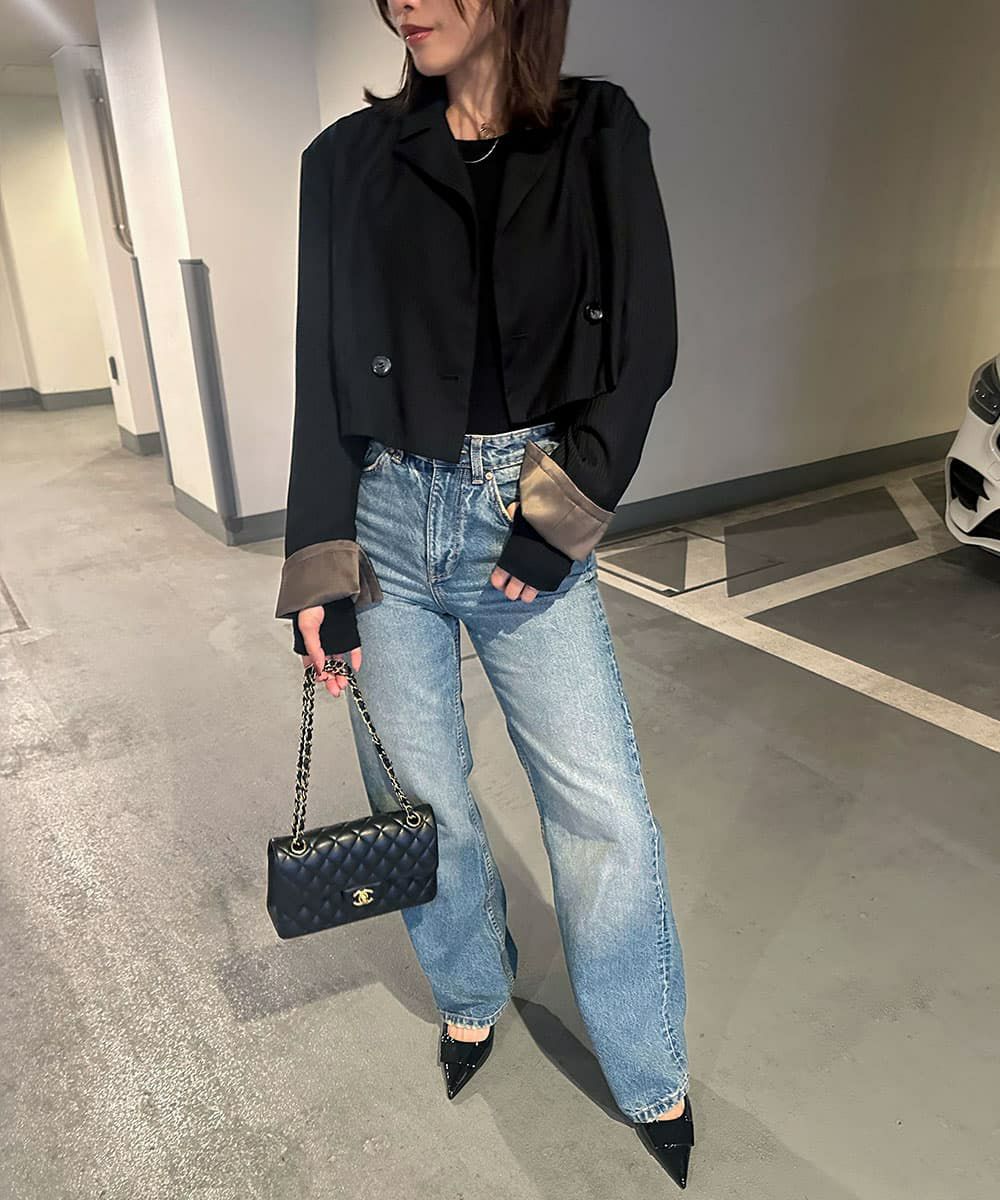 着用イメージ　160cm BLACK