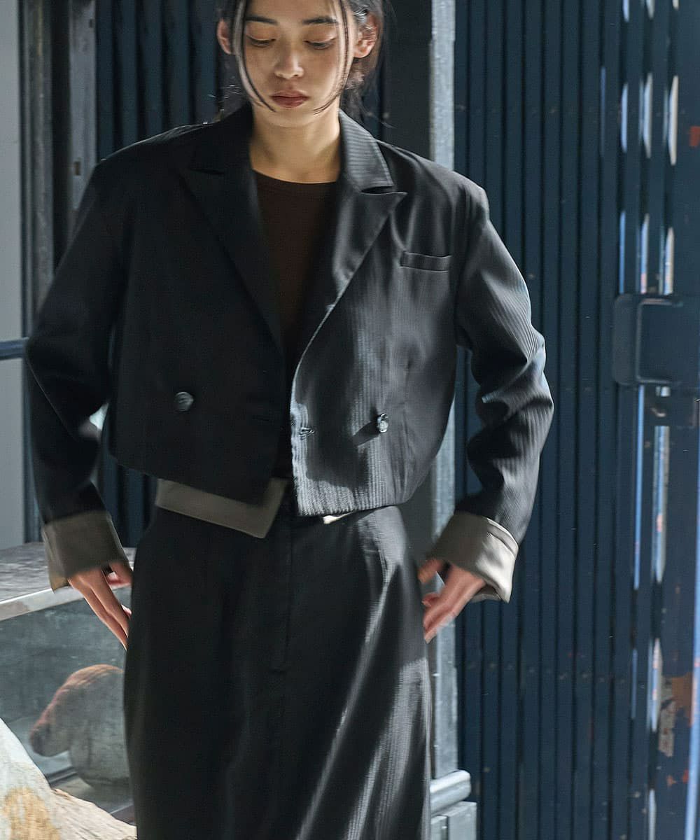 着用イメージ　168cm BLACK