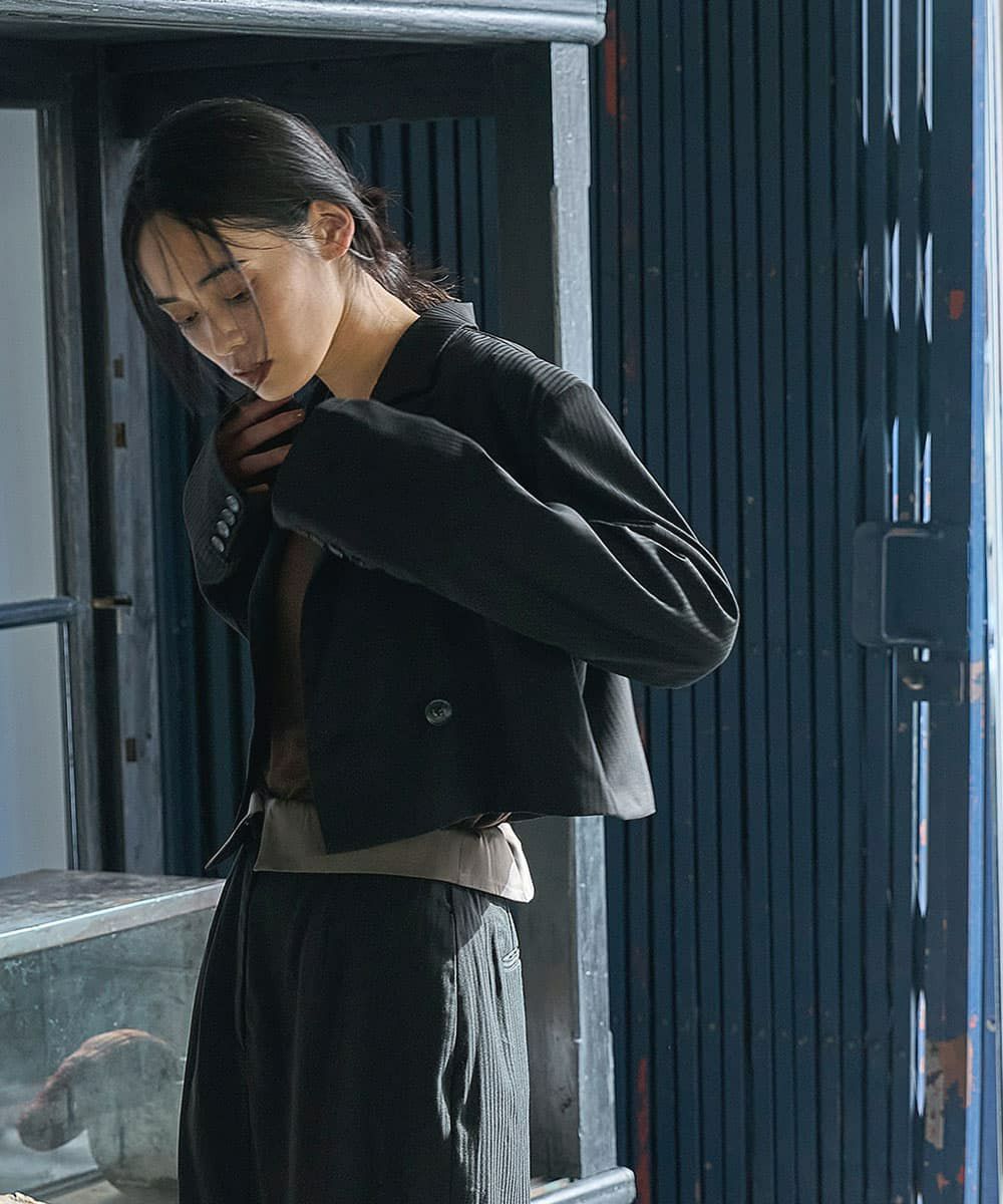 着用イメージ　168cm BLACK